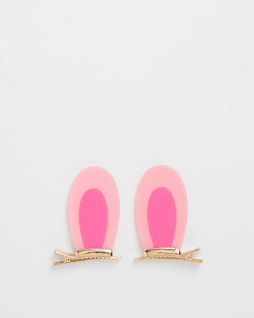 Kids 2 Pack Bunny Ears Hair Clips