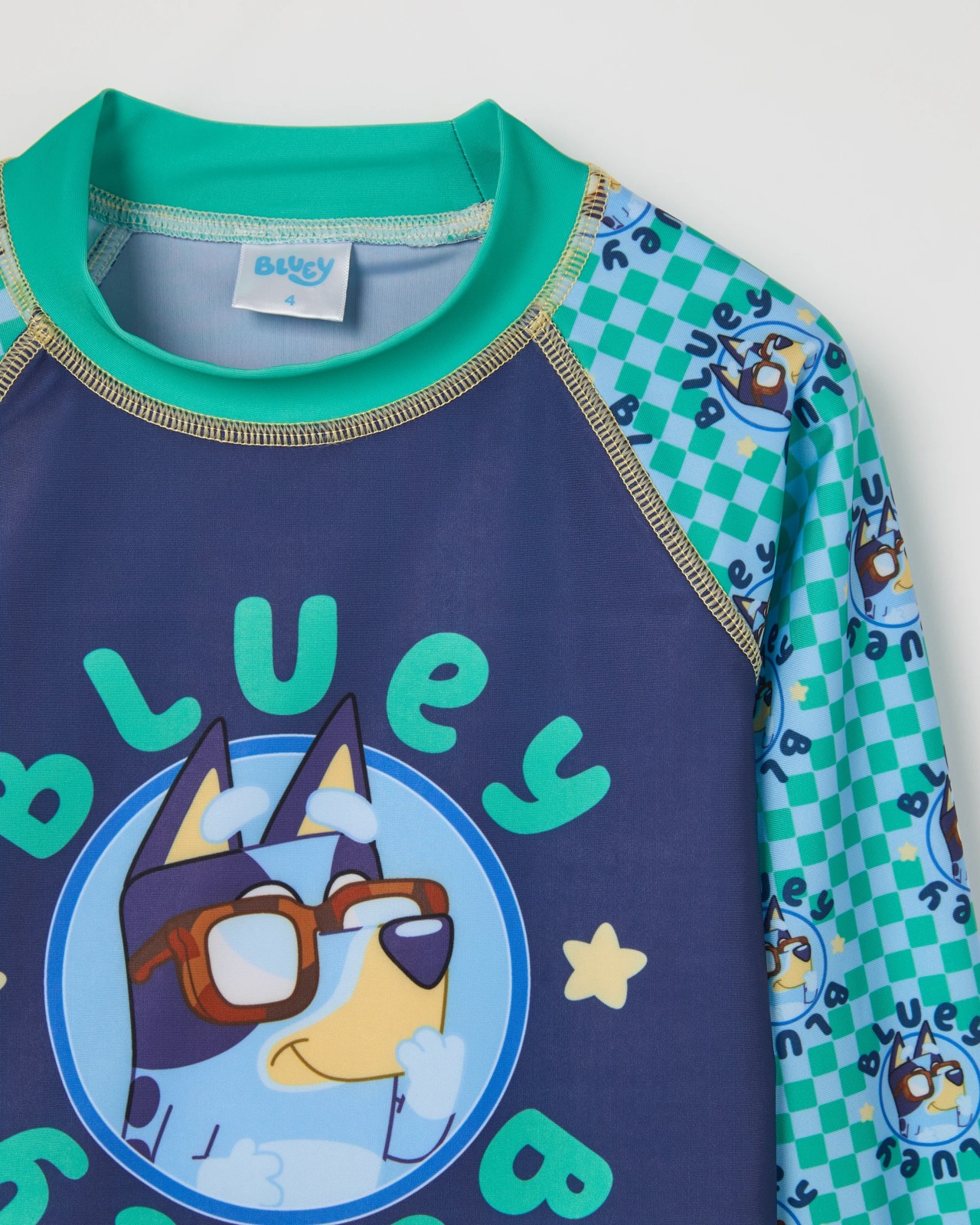 Bluey Long Sleeve Rash Vest and Trunks Swim Set 2 of 3