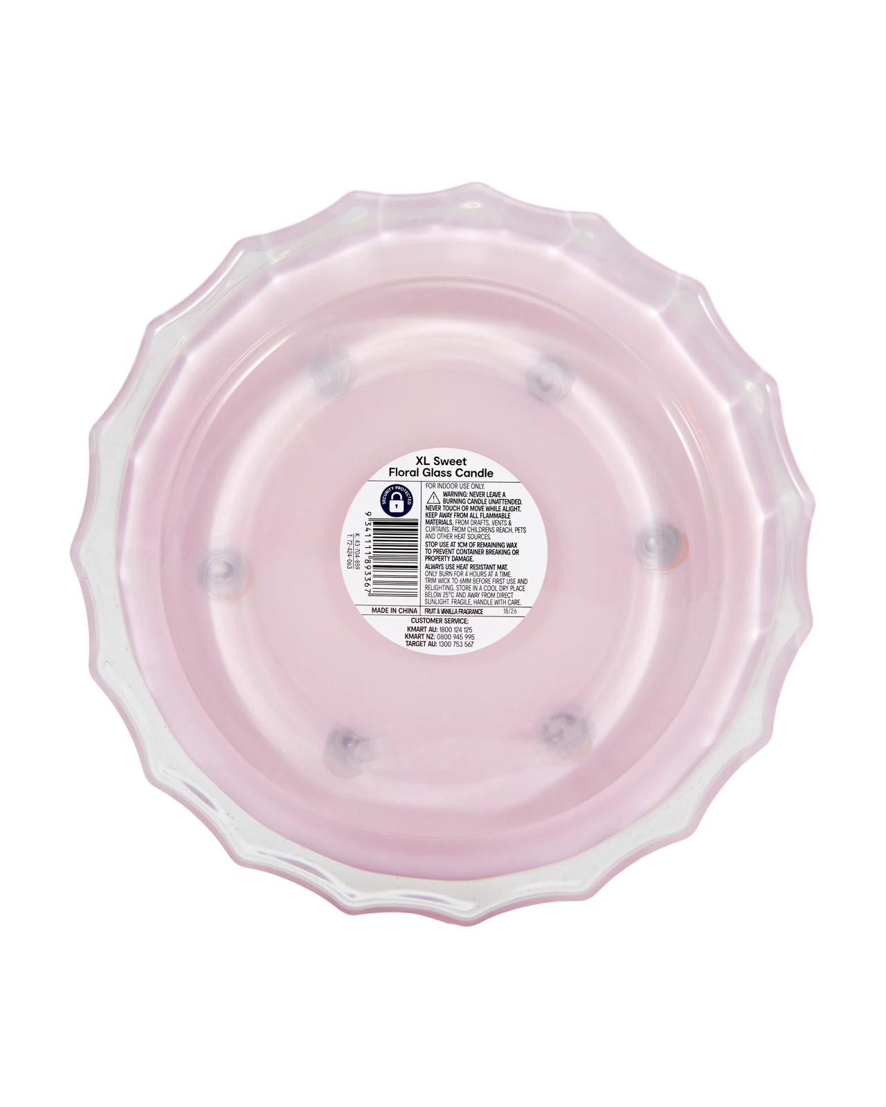 Anko XL Sweet Floral Glass Candle 5 of 5