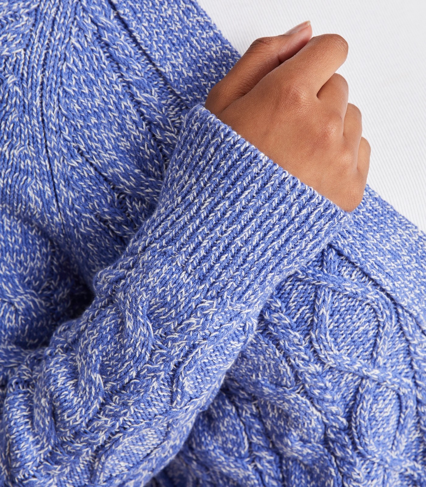 Australian Cotton Cable Knit Crop Cardigan 6 of 6