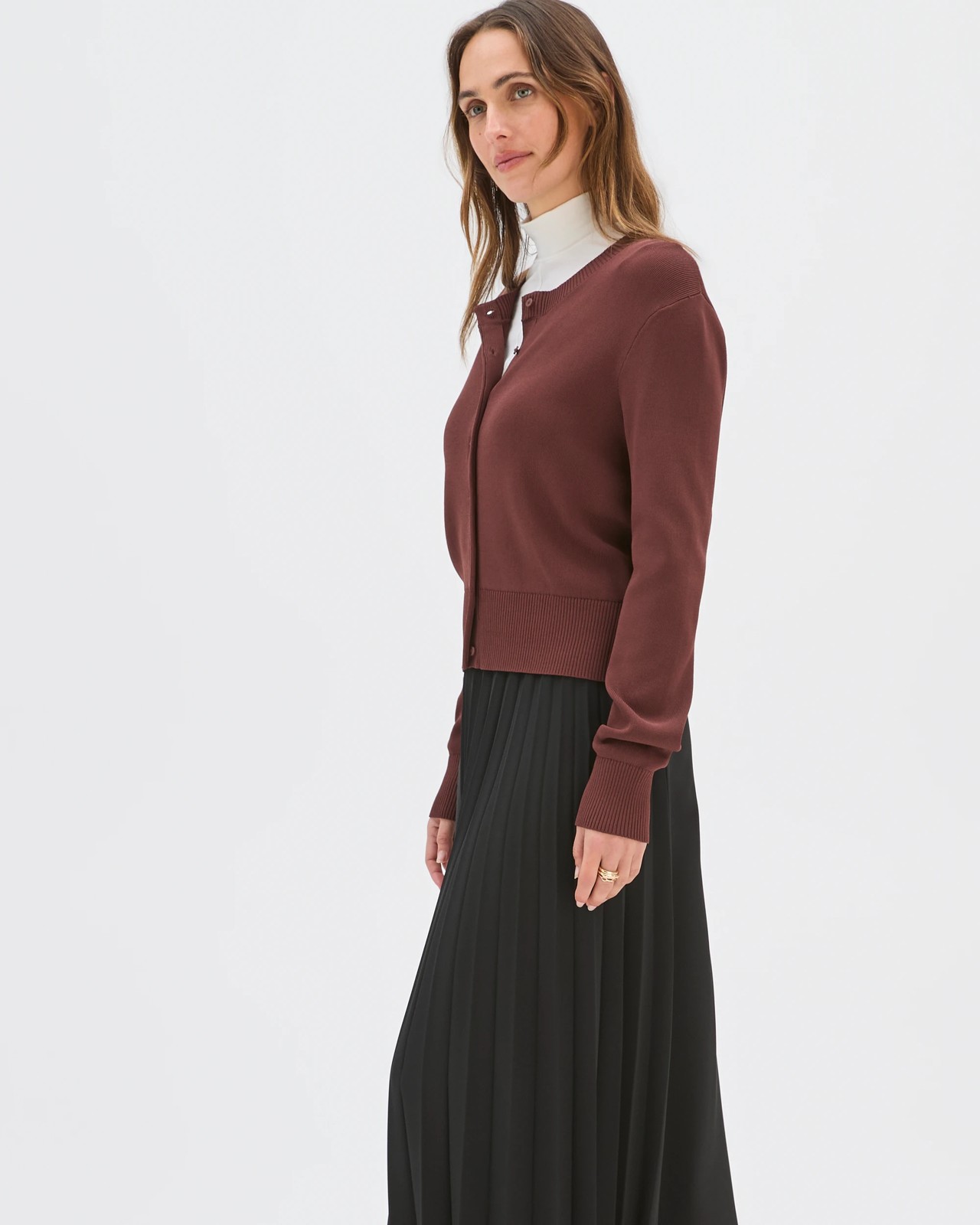 Preview Pleat Panel Midi Skirt 5 of 5