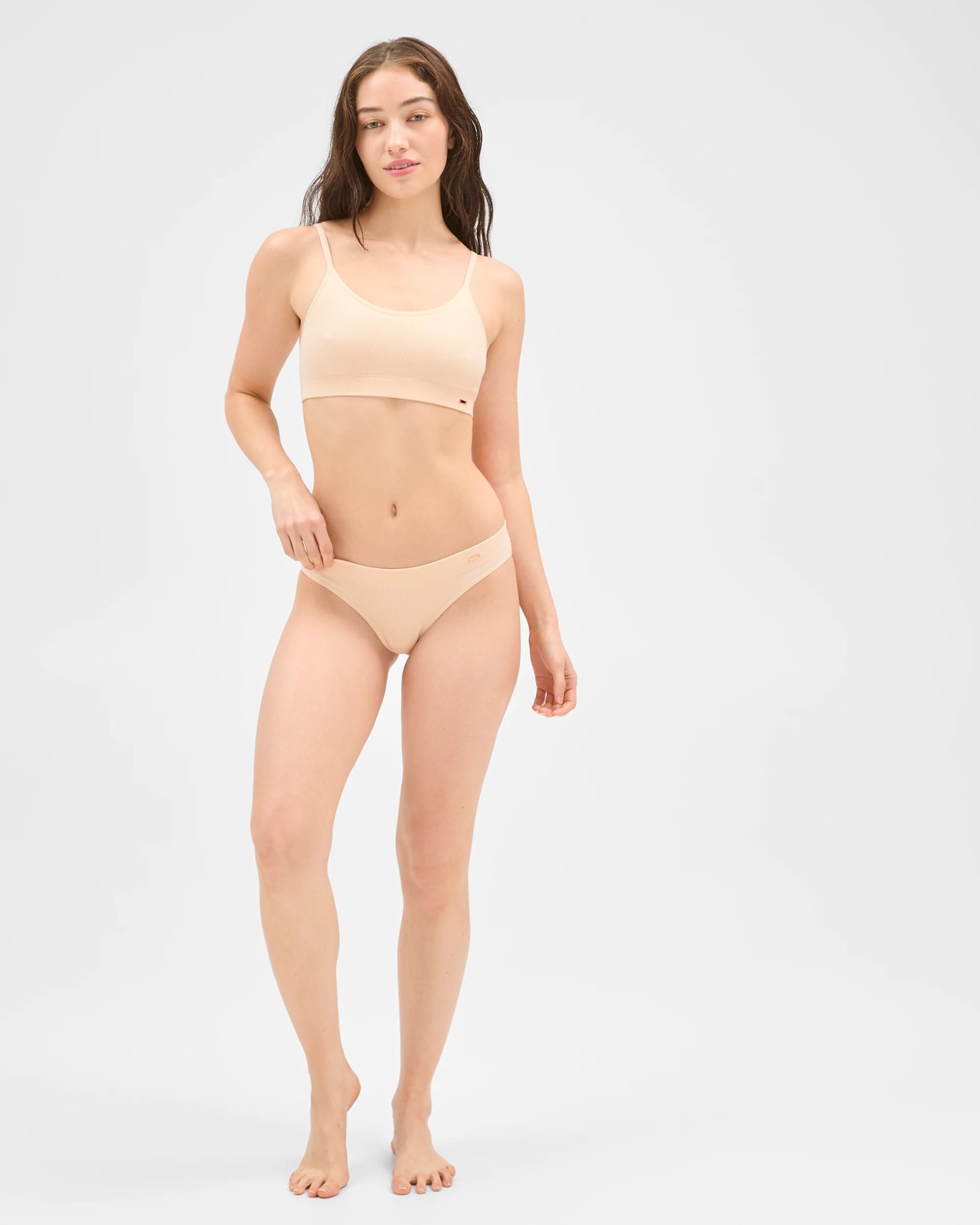 Lily Loves 2 Pack Rib Seamfree Brazilian Briefs - Shell 2 of 6