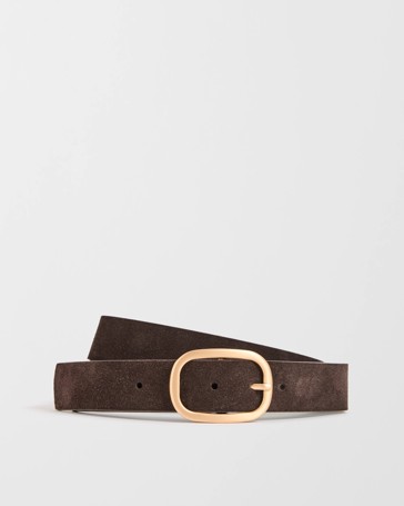 Genuine Suede Leather Jean Belt
