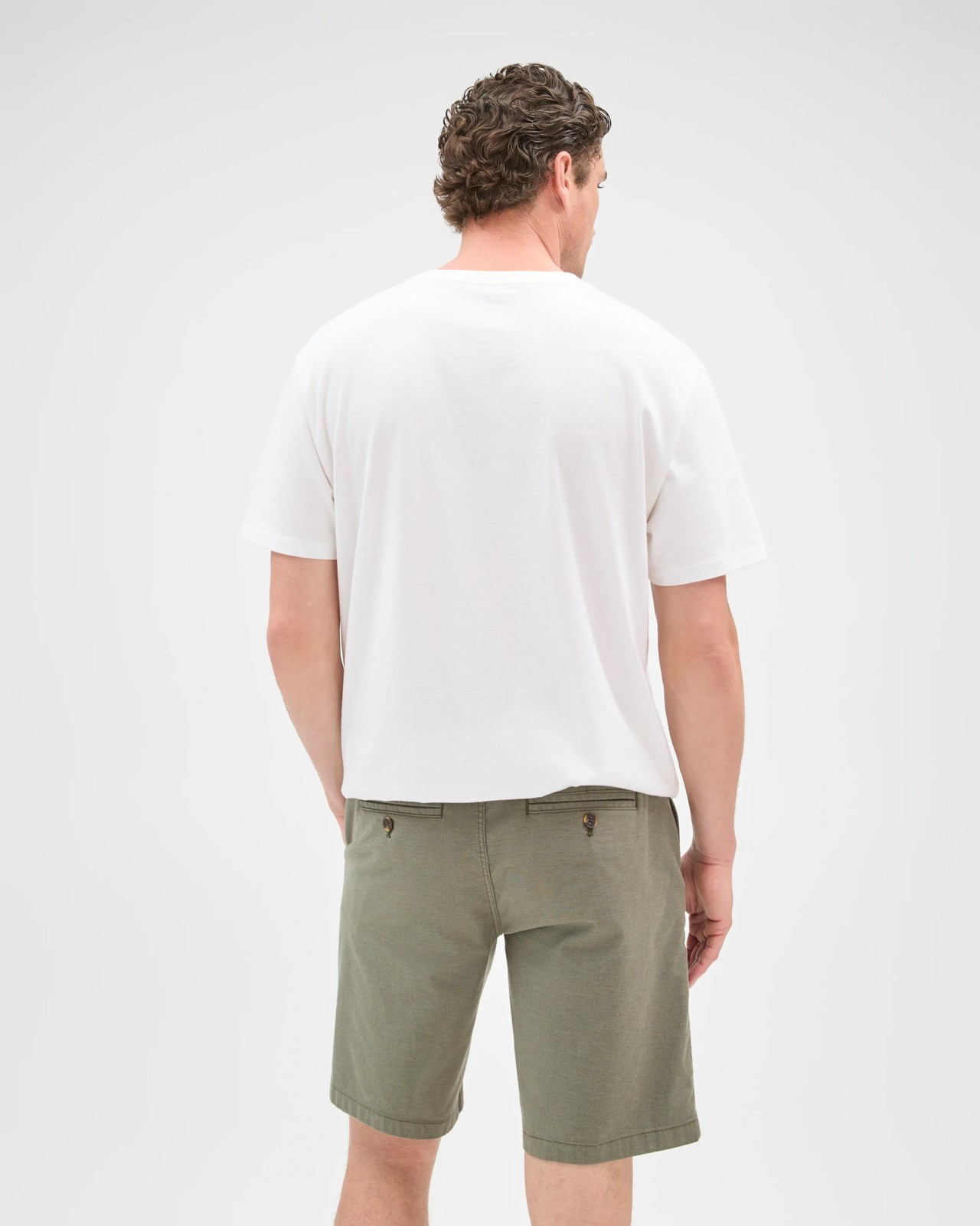 Australian Cotton Chino Shorts - Basil 5 of 6