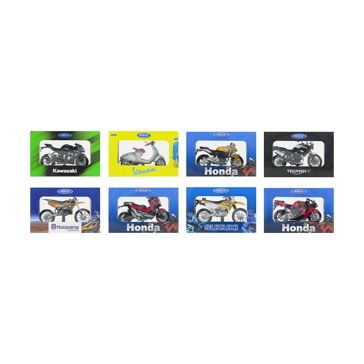 Welly Diecast Motorcycles, Assorted - Anko
