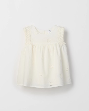 Australian Cotton Sleeveless Woven Boho Top