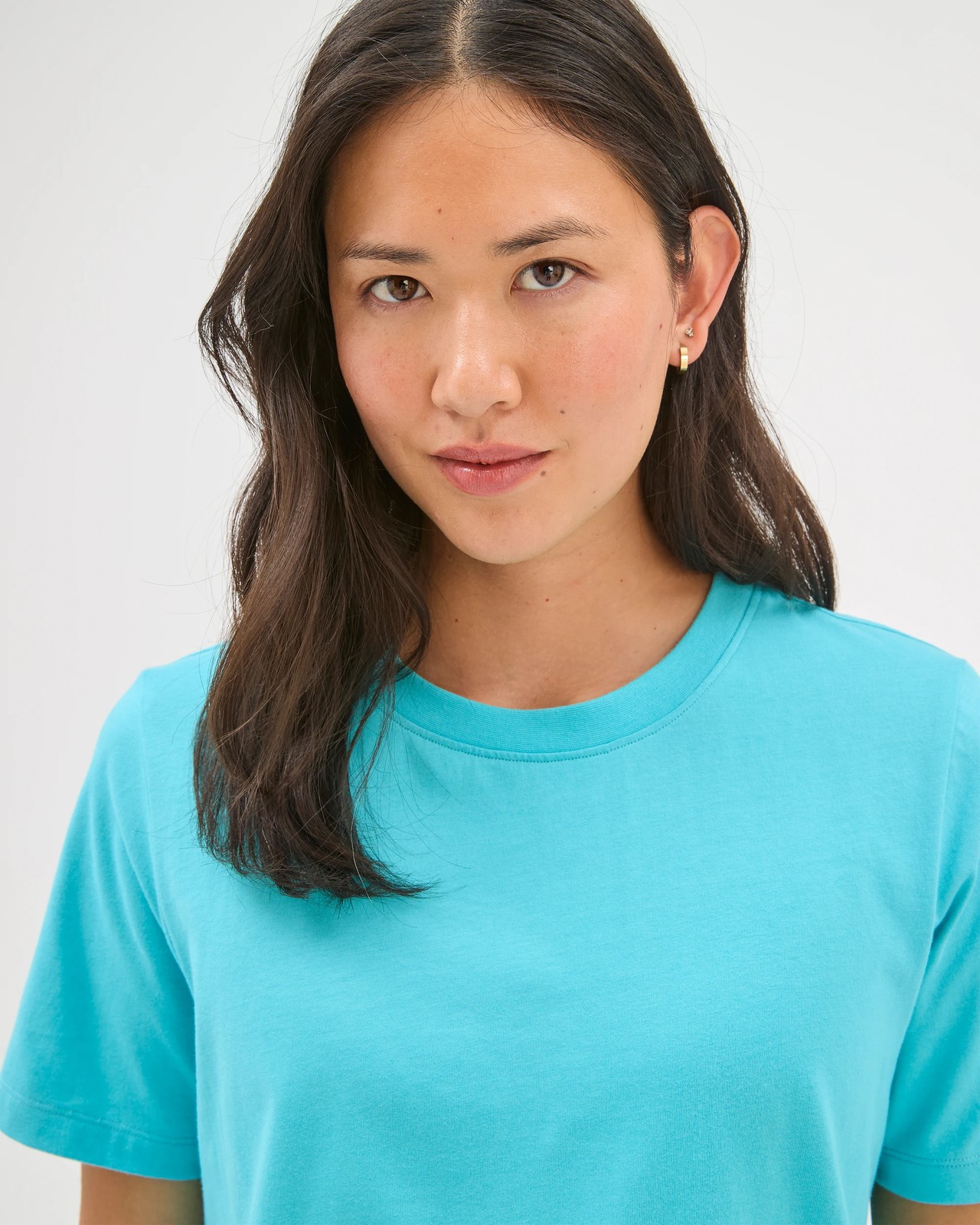 Australian Cotton Classic T-Shirt - Bright Aqua 4 of 5