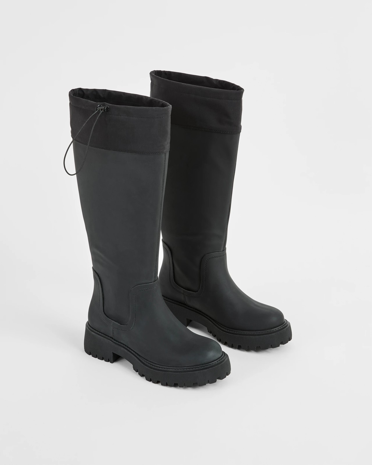 Water Resistant Long Rainboots - Rhodes - Black 2 of 3