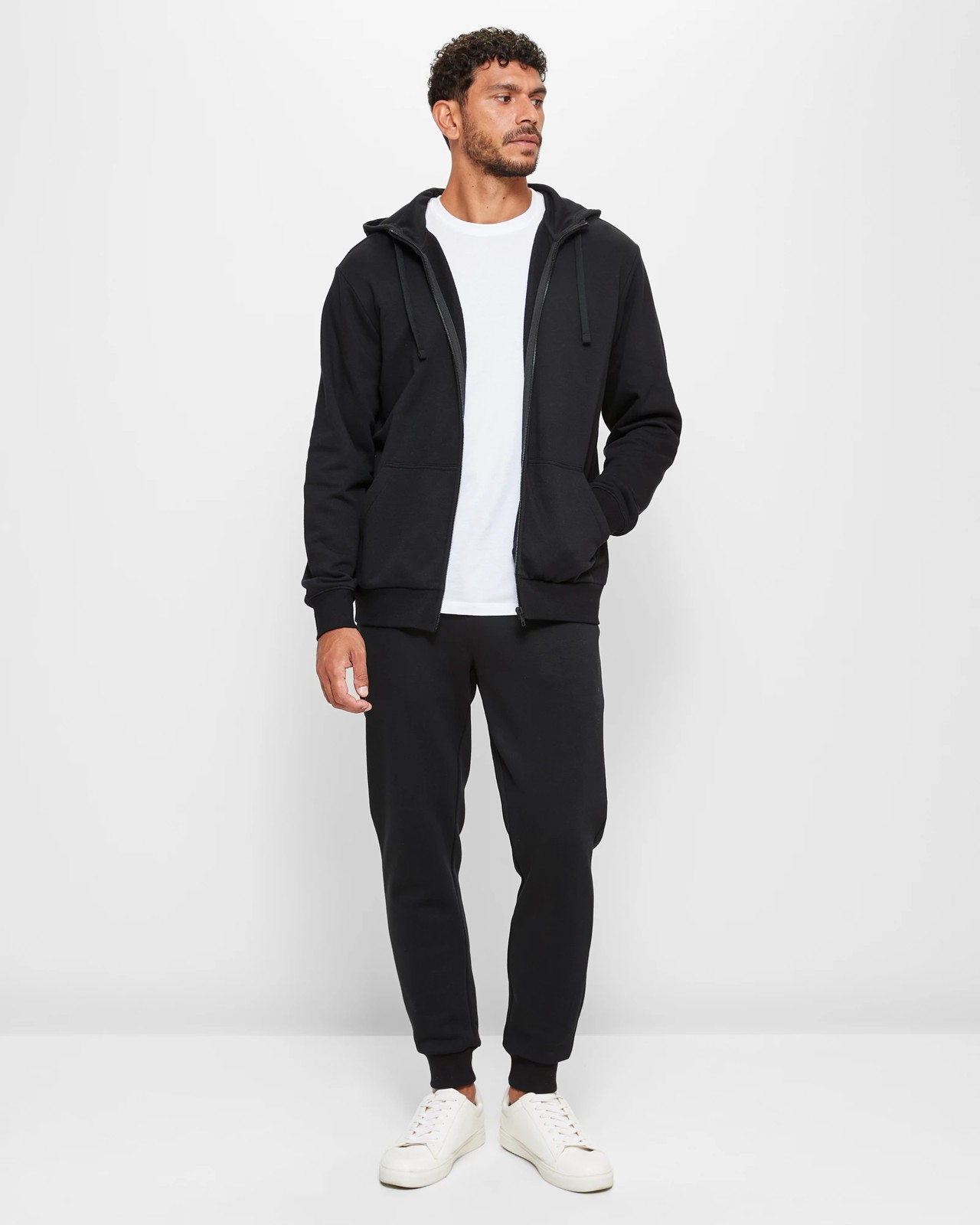 Fleece Zip Thru Hoodie - Black | Target Australia