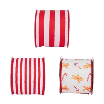 Christmas Craft Grosgrain Ribbon, Assorted - Anko