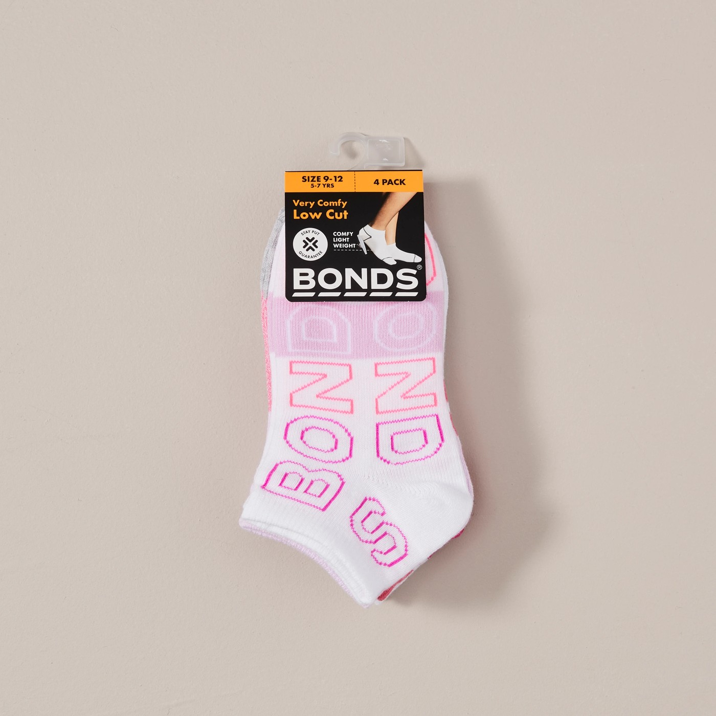 4 Pack Bonds Low Cut Socks 3 of 3
