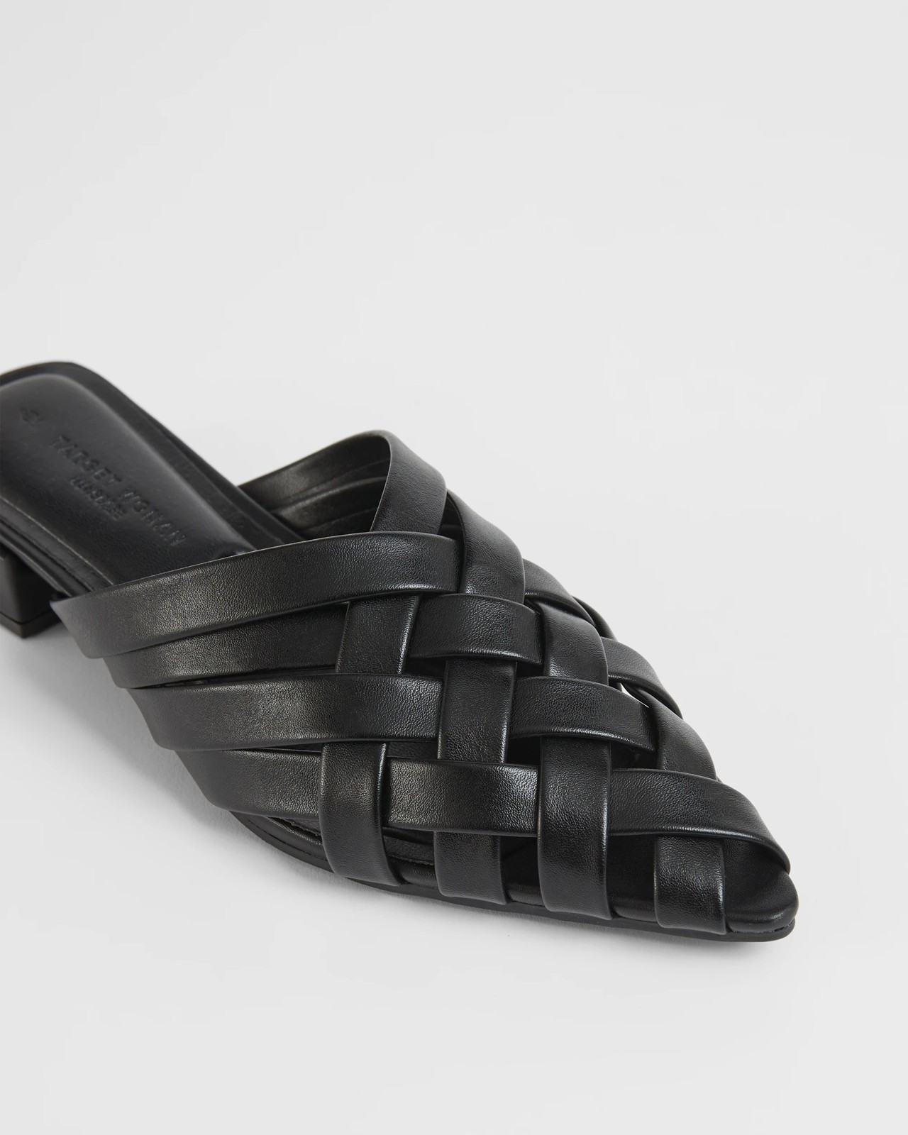 Pointed Weaved Flat Shoes - Pia - Black 3 of 3