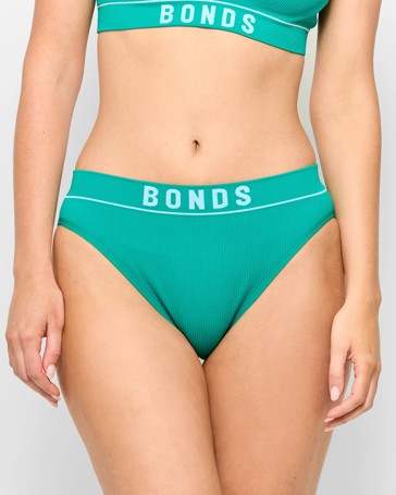 Retro Rib Hi Bikini Briefs - Bonds