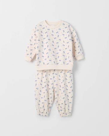 Baby Organic Cotton Fleece Sweat Top & Pants Set