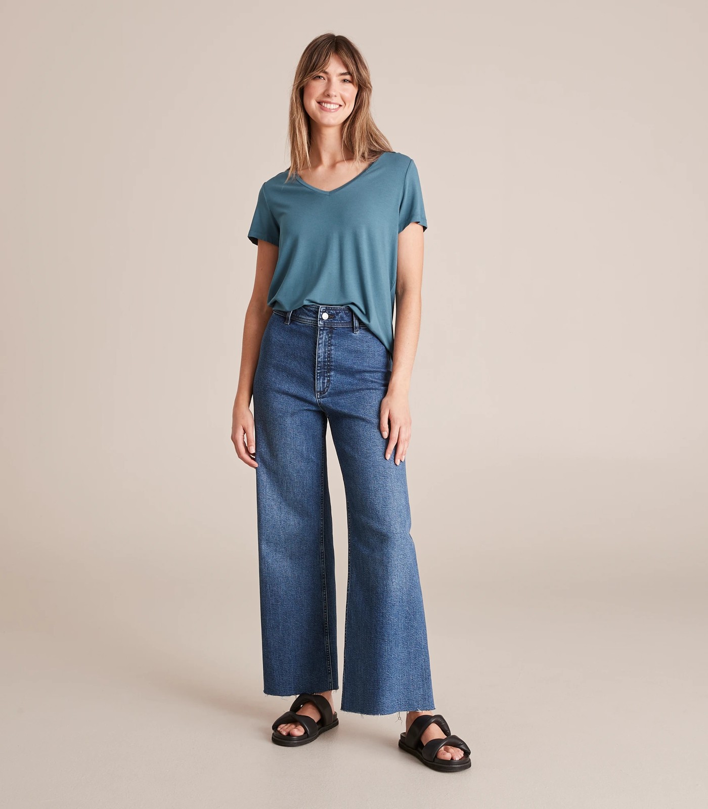 Modal/Elastane V-Neck T-Shirt 5 of 5