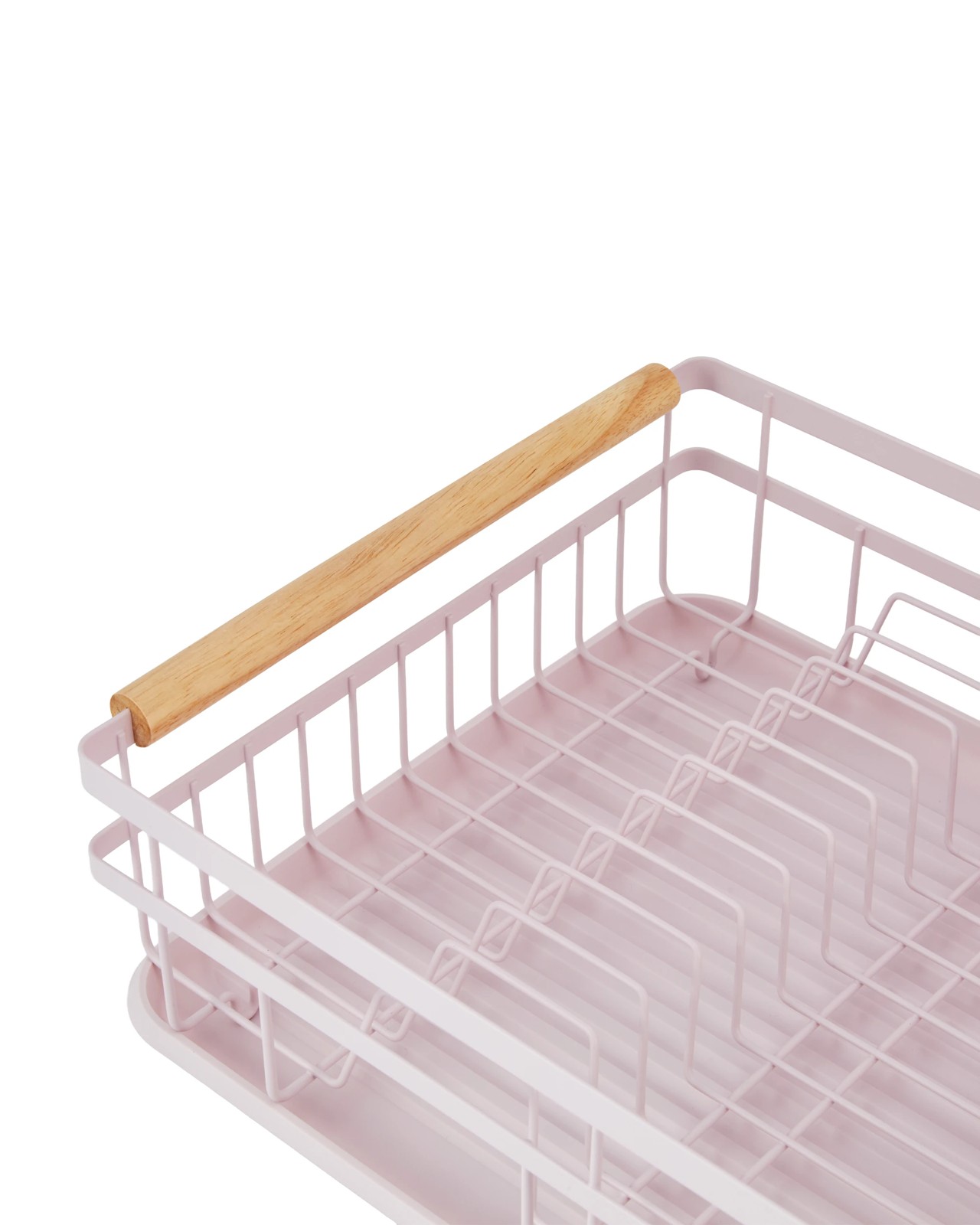 Anko Pink Wooden Handle Dish Rack 4 of 6