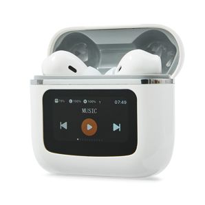 True Wireless ANC Earbuds with LCD, White - Anko product image