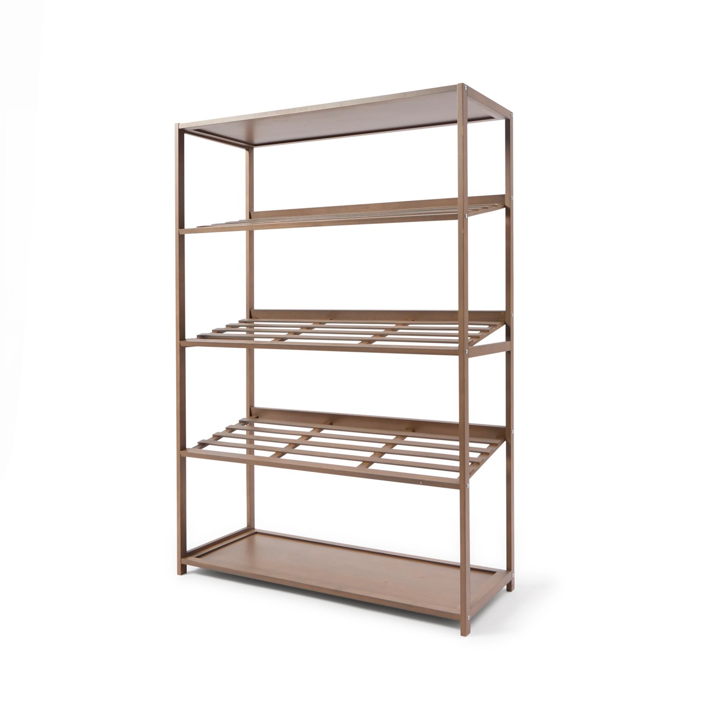 Anko 5 Tier Walnut Look Shoe Rack 2 of 6