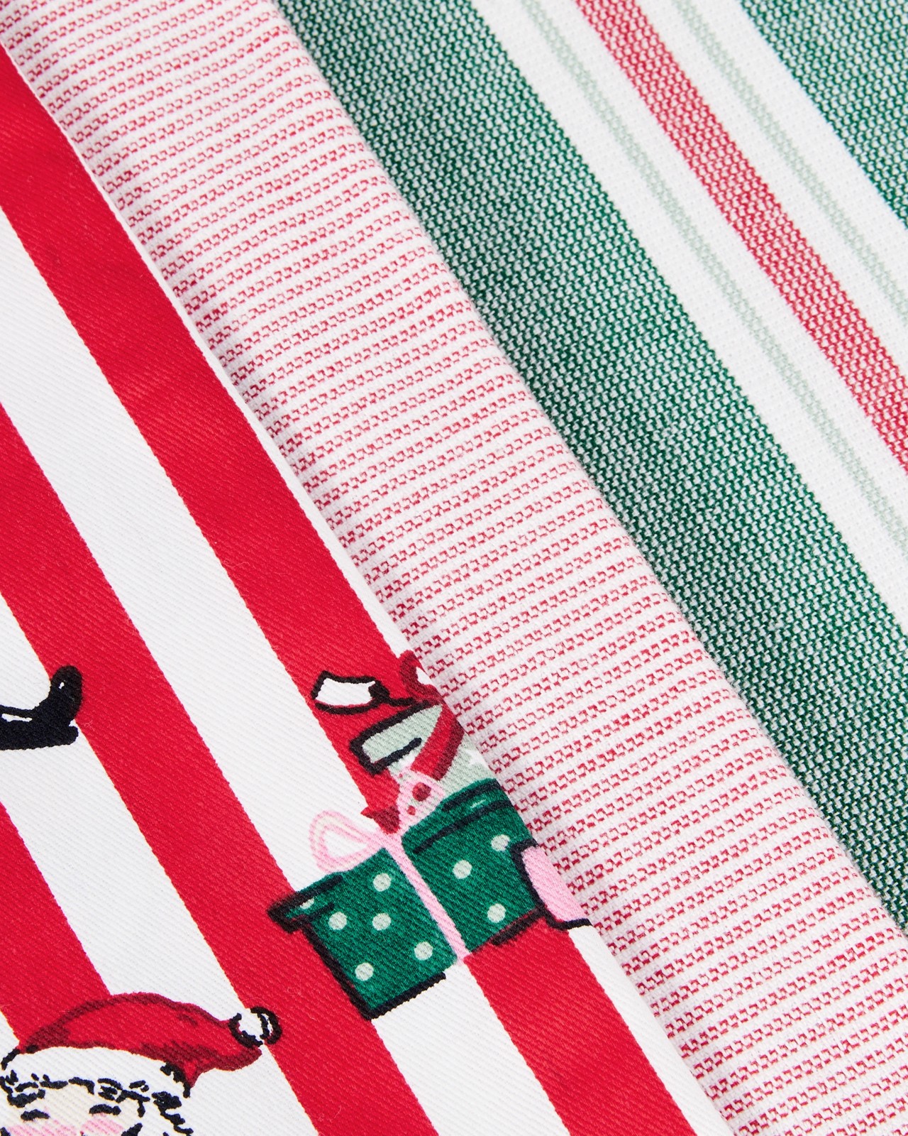 Anko 3 Pack Santa Tea Towels 2 of 6