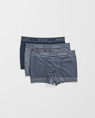 Maxx 3 Pack Mens Seamfree Trunks