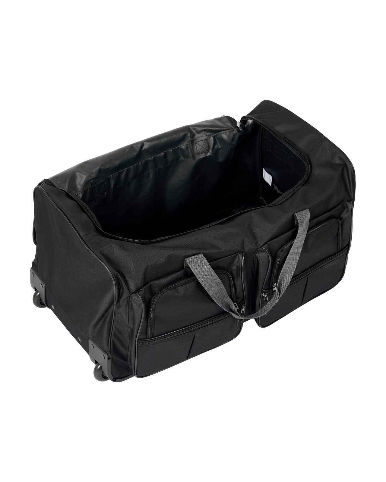 Duffle Bag with Wheels, Black - Anko 4 of 5