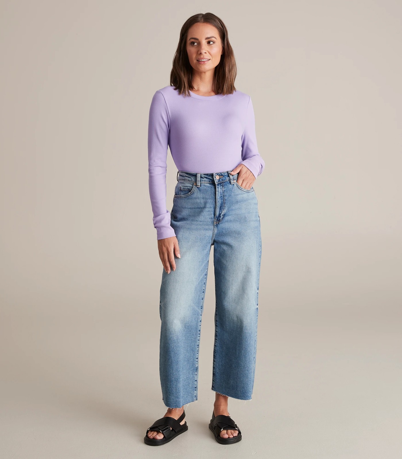 Organic Cotton Rib Layer Top 2 of 6