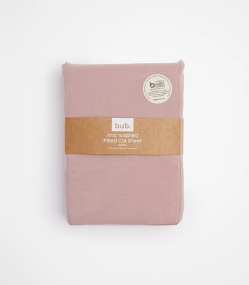 Fitted Cot Sheet Arlo Washed - bub.