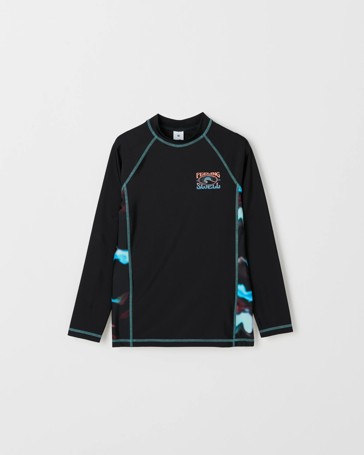 Long Sleeve Printed Swim Rashie