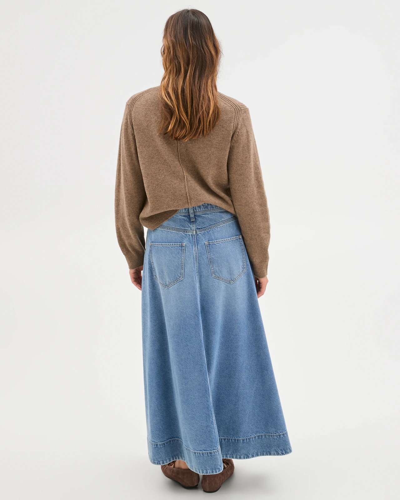 Denim Maxi Skirt 4 of 6
