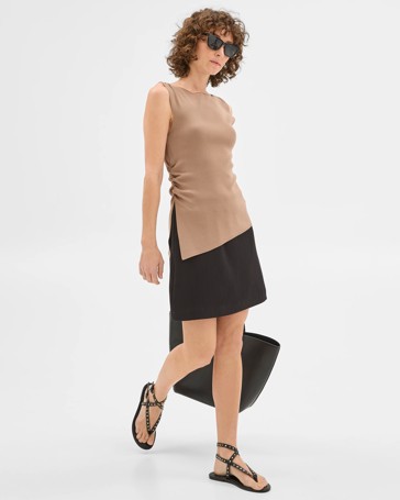 Summer Twill Seam Detail Mini Skirt - Preview