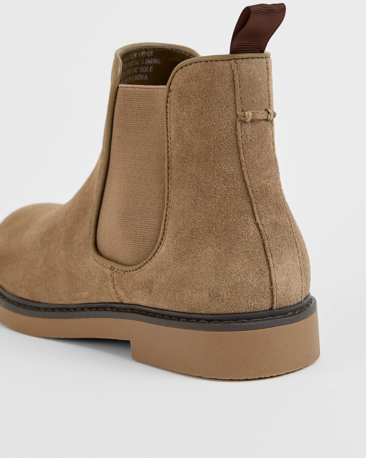 Genuine Leather and Suede Chunky Chelsea Boots - Jason - Taupe 3 of 3