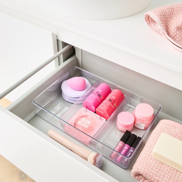 Anko Large Drawer Organiser, Clear