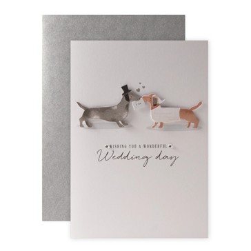 Connections from Hallmark Wedding Card - Dachshunds Say I Do