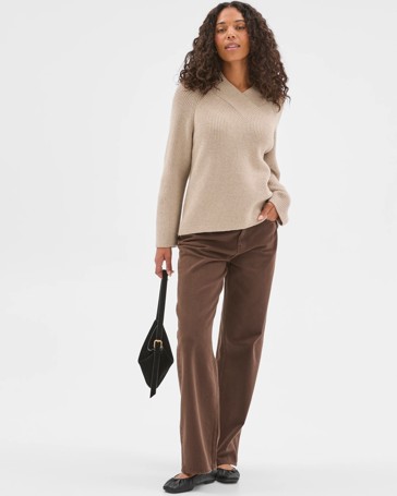 High Wrap Neck Relaxed Jumper