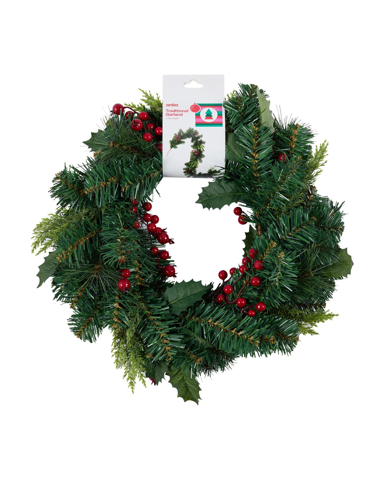Anko 1.8m Traditional Garland 4 of 4