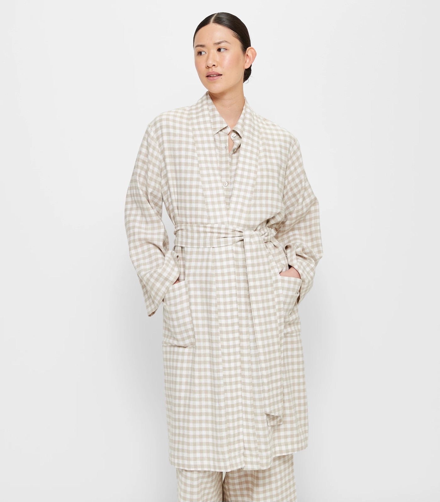 Linen Sleep Robe | Target Australia