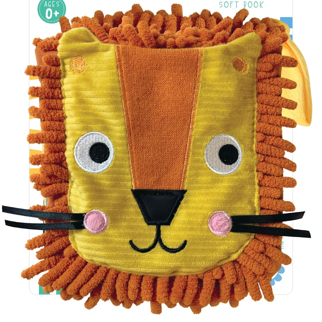 Lion HandPuppet Cloth Book Sensory Snuggables Christie Hainsby