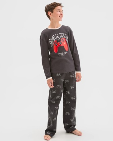 Australian Cotton Older Boys Flannel Pyjama Set