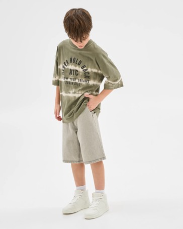 Australian Cotton Oversized Washed T-Shirt