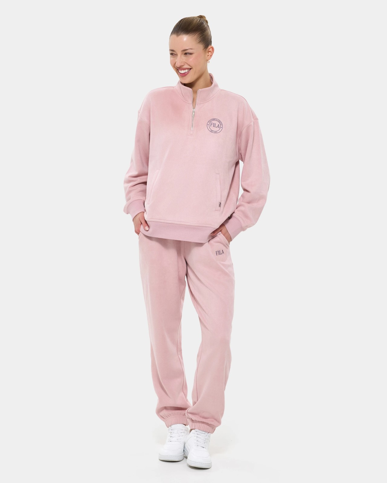 Fila ALBA Relax Fit Jogger - Dark Blush 2 of 5
