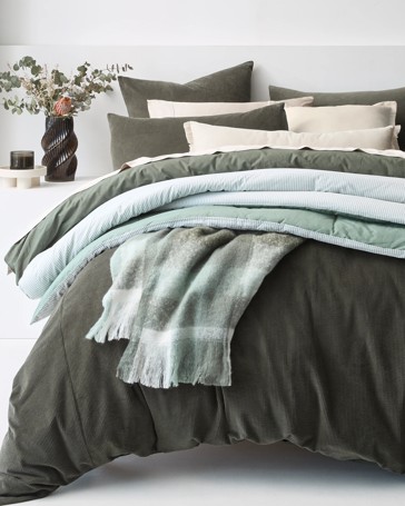 Zander Australian Cotton Corduroy Quilt Cover Set
