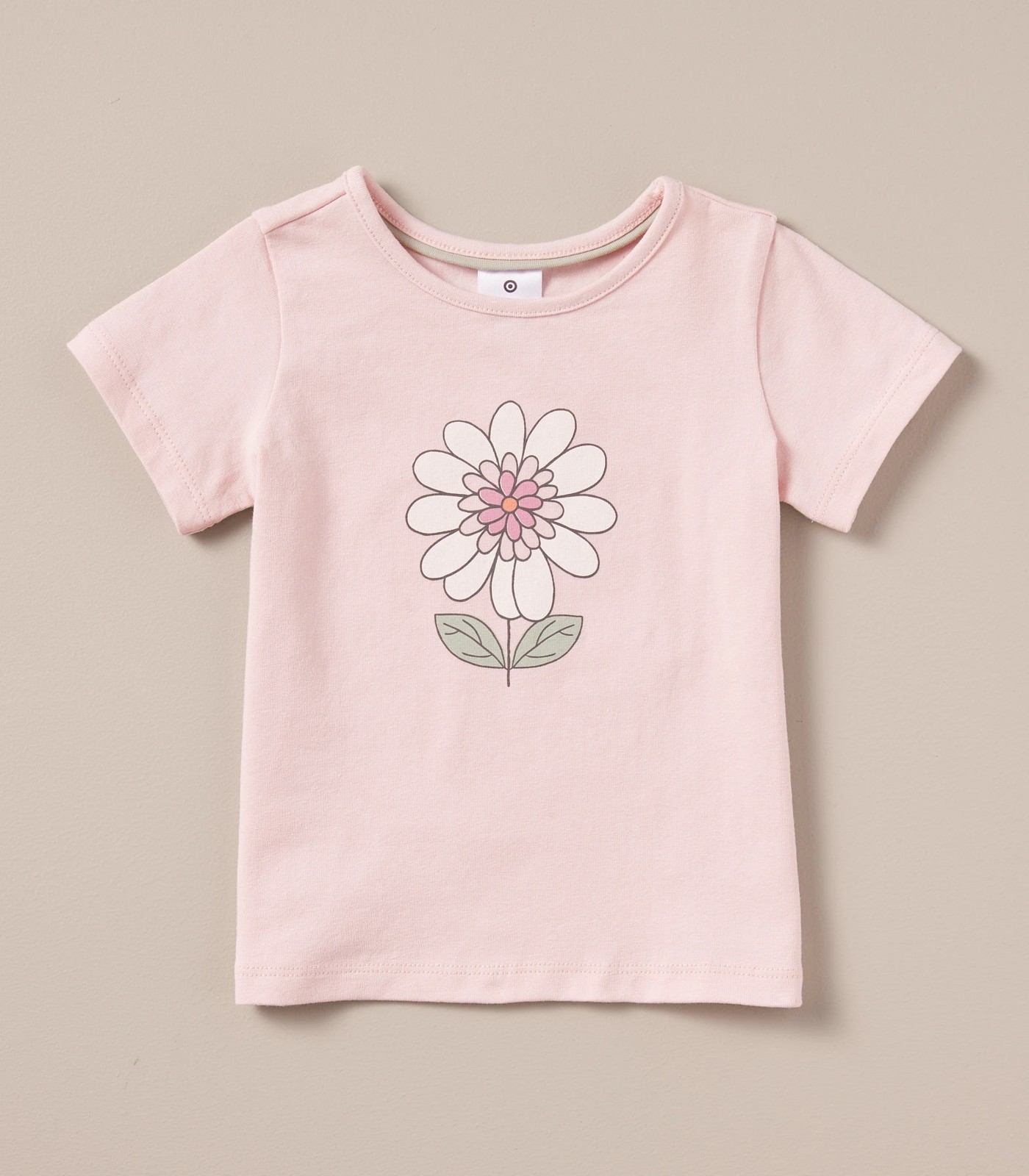 Baby Organic Cotton Placement T-shirt - Flower 2 of 6