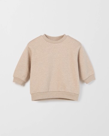 Baby Australian Cotton Blend Fleece Plain Sweatshirt