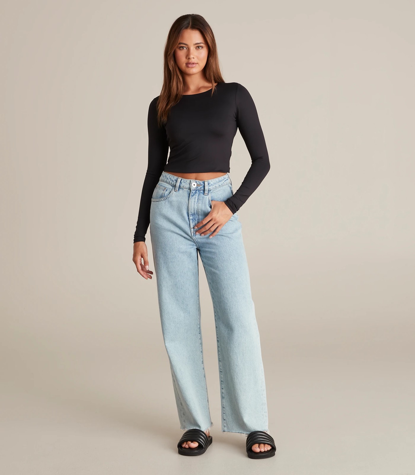 Lily Loves Long Sleeve Body Crew Neck Top 2 of 6