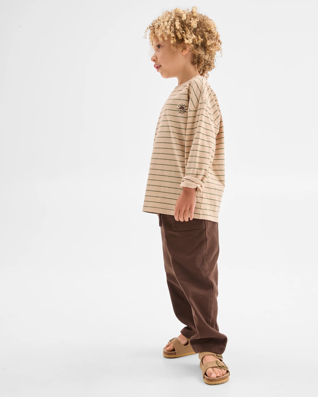 Australian Cotton Blend Everyday Pants - Brown 4 of 6