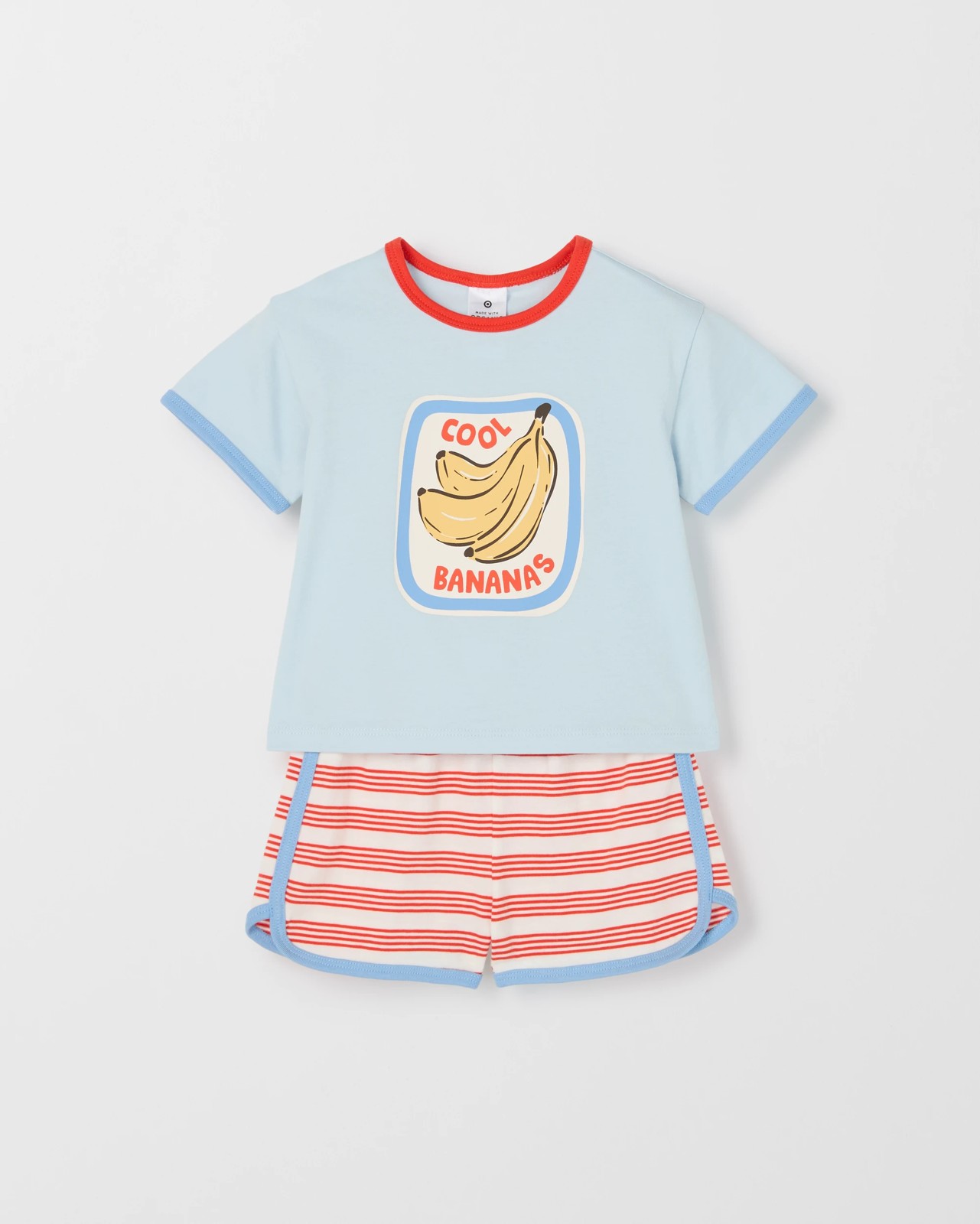 Baby Organic Cotton T-Shirt & Shorts Set - Ballad Blue 5 of 5