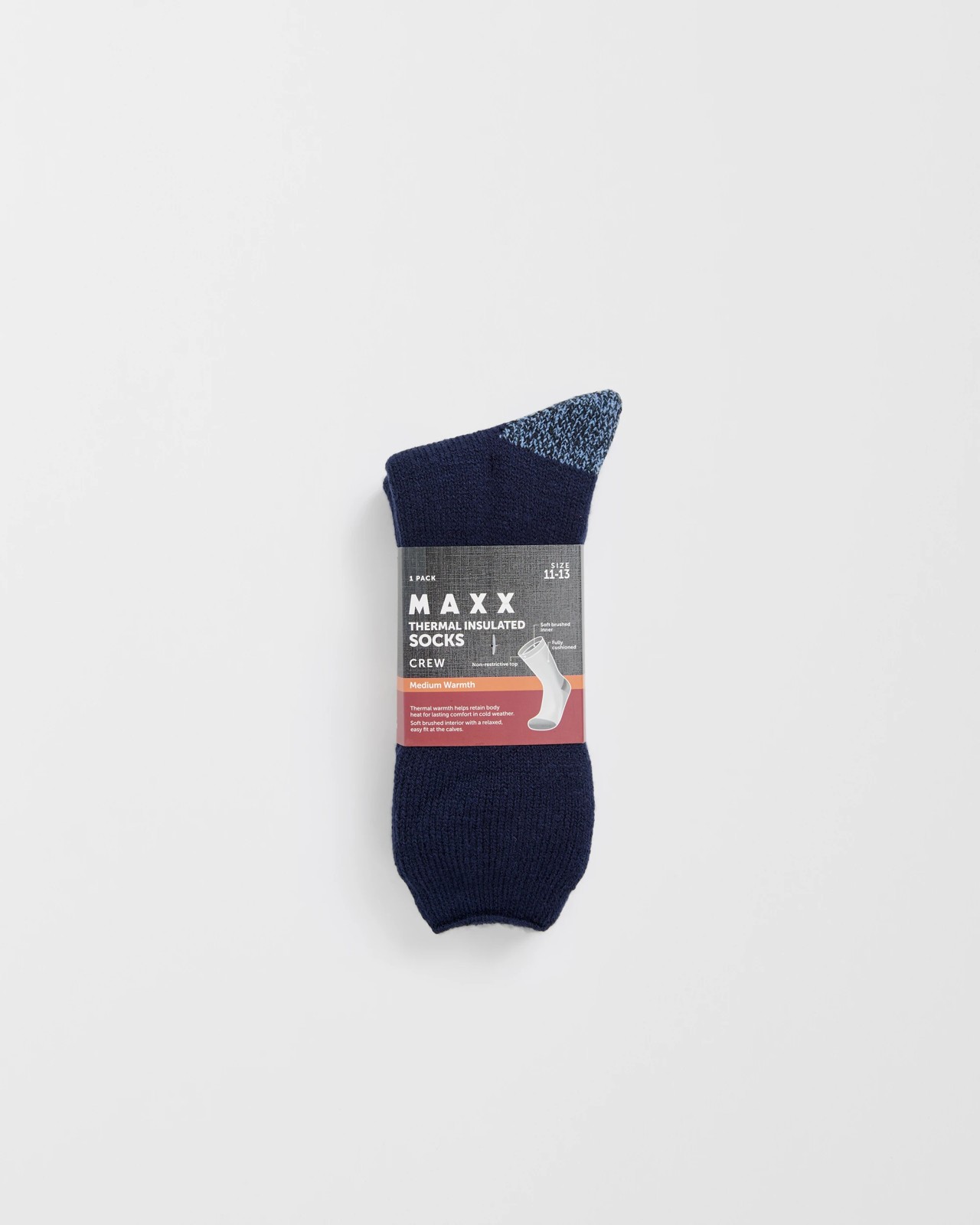 Maxx Thermal Crew Socks - Navy 3 of 3