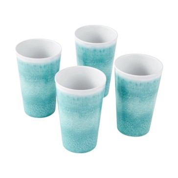 Tumblers, 4 Mint Glazed Look - Anko