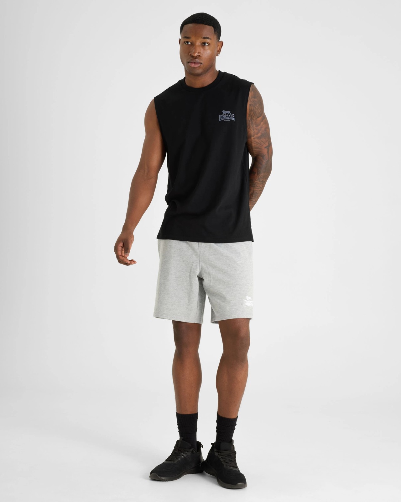 Lonsdale London Muscle Tank Top - Black 6 of 6