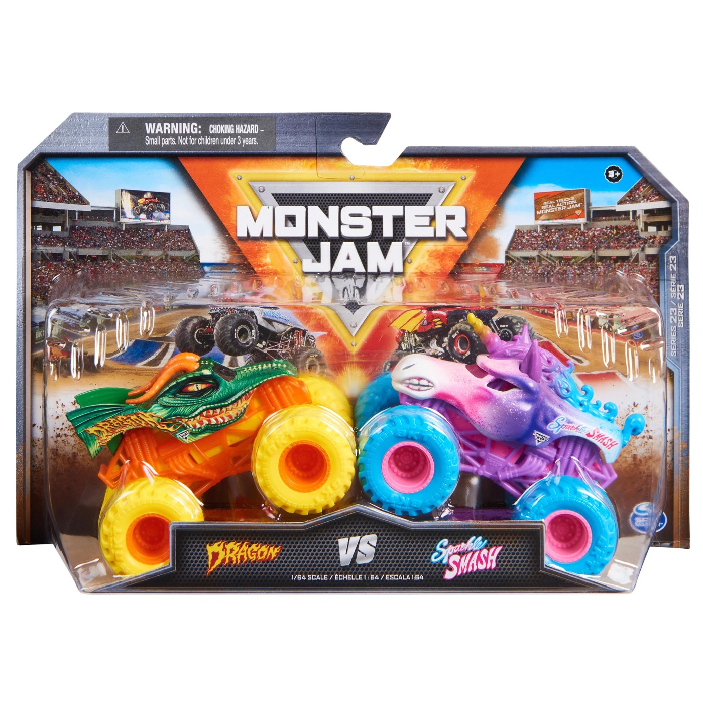 Hot wheels Monster Trucks 1:64 4 Assorted Pack Multicolor